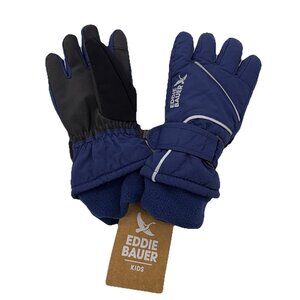Eddie Bauer Gloves “Powder Search” Youth Size Small Blue Boy's Girls NEW NWT
